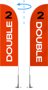 double-sided printed banner diagram