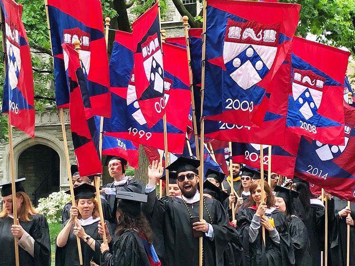 custom university pole flags for graduation